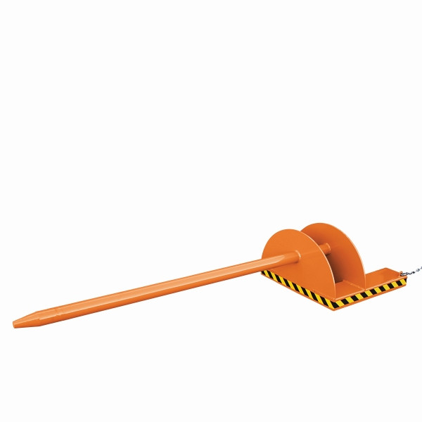 Eichinger Industrie Tragdorn Aufnahme über Gabelzinken, 1000 kg, Länge 2800 mm, Dorn Durchmesser 85 mm, reinorange, 20870100000000