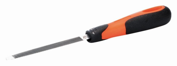 Bahco Dreikantsägefeile, mit Heft, 100 x 6,0 mm, Hieb 2, 4-186-04-2-2