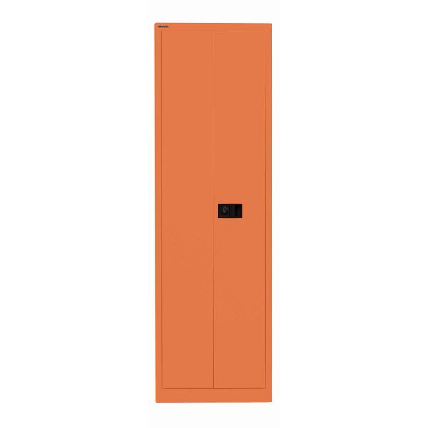 Bisley Flügeltürenschrank UNIVERSAL, 4 Fachböden für 5 Ordnerhöhen, Breite 600 mm, 603 orange, E782A04B6603
