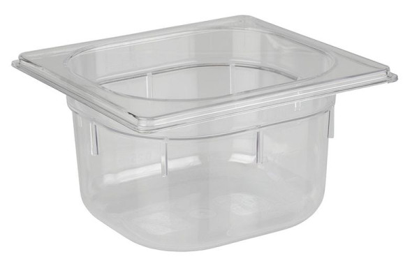 APS GN 1/6 Behälter, 17,6 x 16,2 cm, Tiefe: 100 mm, Polycarbonat, 1,5 Liter, 82038