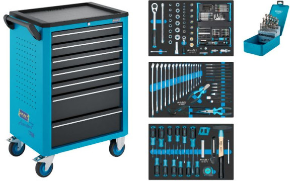 Hazet Werkstattwagen Assistent 176N-7, Sortiment 187-teilig, 176N-7/187