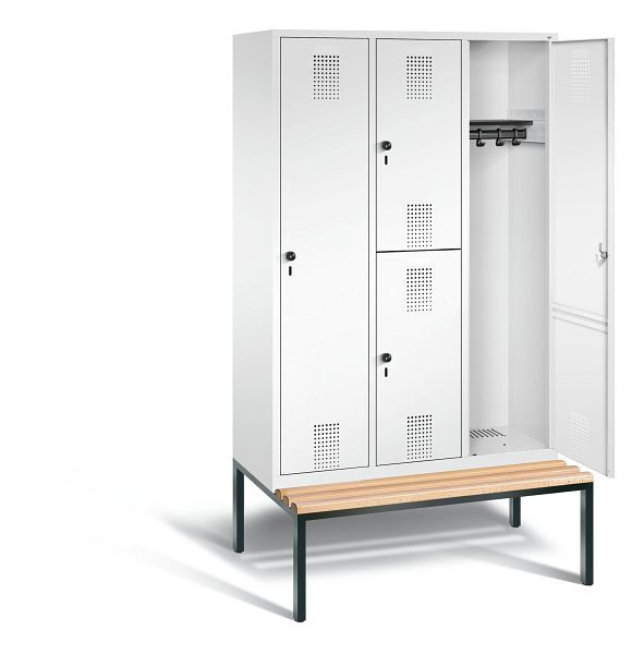 C+P Kombi-Spind Evolo, H2090xB1200xT815mm, Farbe: Verkehrsweiß, 48650-32 S10021