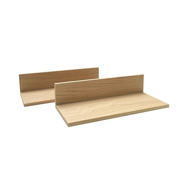 APS Einsatz für Holzbox, 2er Set 24 x 10,5 cm, Höhe: 6 cm, Eichenholz (geölt), 14022