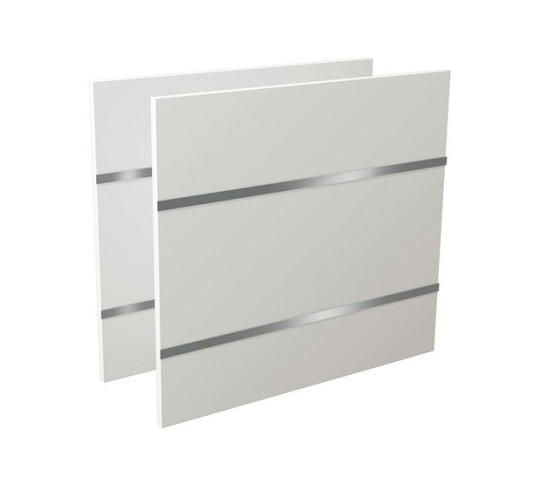 Kerkmann Seitenwangen für Steh-/Sitztisch Move 3, B 710 mm x T 625 mm x H 16 mm, Farbe: weiß, VE: 1 Paar, 10379810