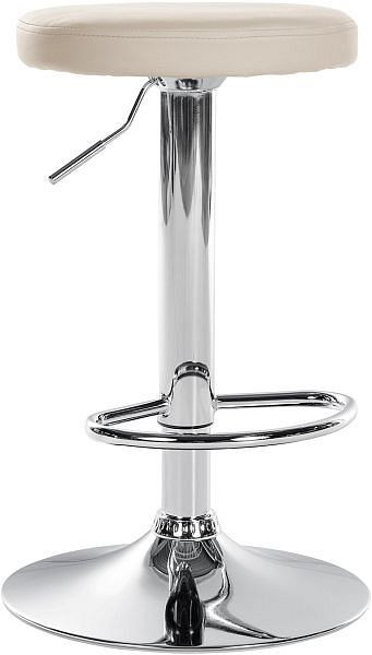 CLP Barhocker Ponte Kunstleder chrom, creme, 322053