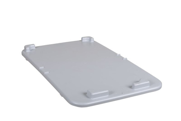 Plastipol-Scheu K 400/0 D Deckel GRAU, PP 590 mm x 380 mm, 2040D016