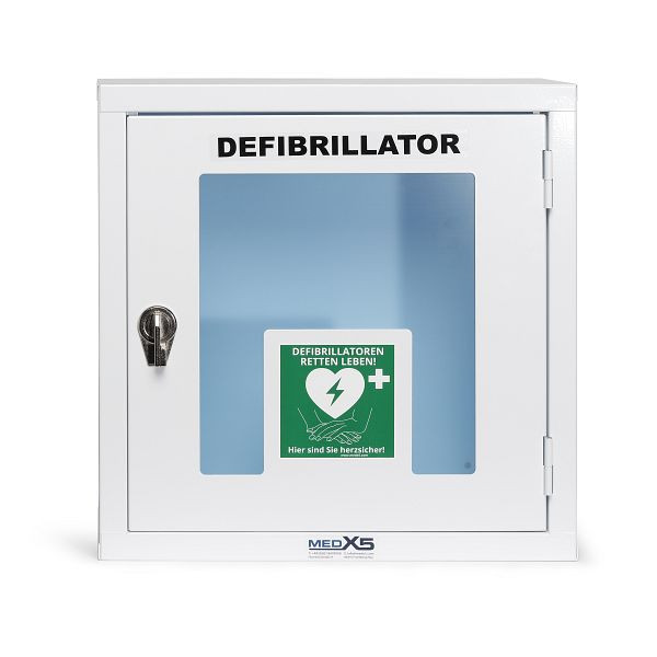 MedX5 Universal Defibrillator-Metallwandkasten für Innenbereiche mit Montagematerial, für Innenbereiche, 1-53672