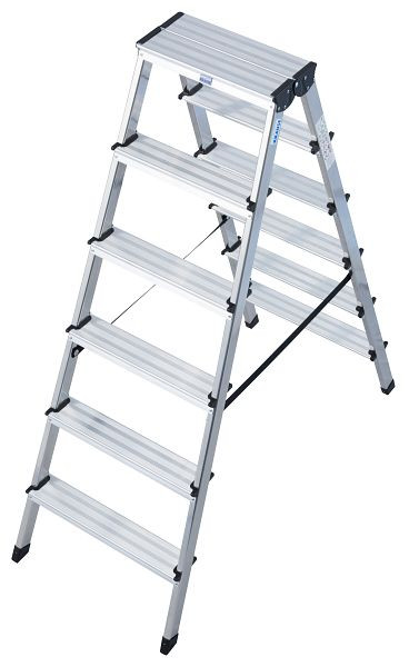 Krause Dopplo Doppelleiter 2x6 Stufen, 120359, 4009199120359