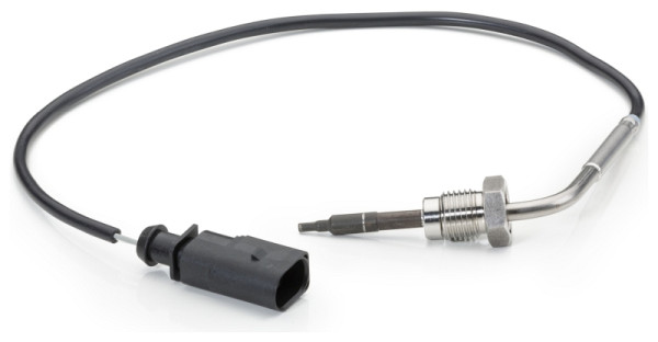 HELLA Sensor, Abgastemperatur, 2-polig, geschraubt, Kabel: 382mm, 6PT 014 494-101