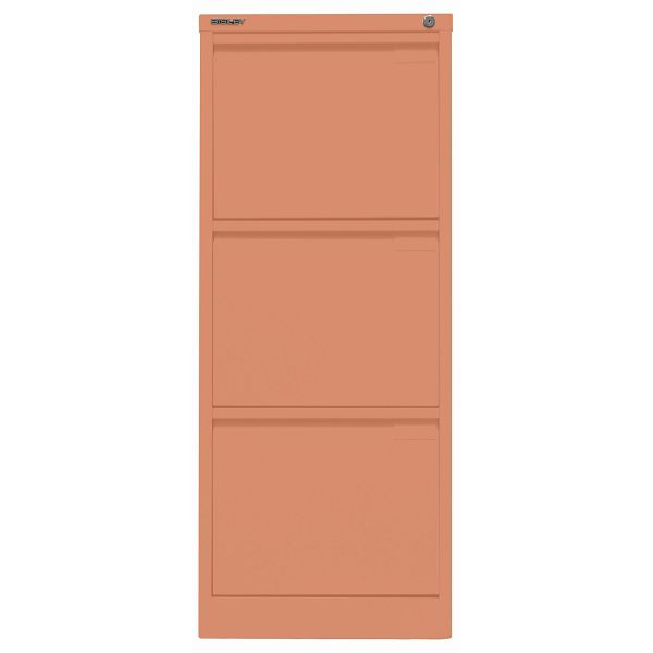 Bisley Hängeregistraturschrank, einbahnig, 3 HR-Schubladen, 658 coral, 3633658