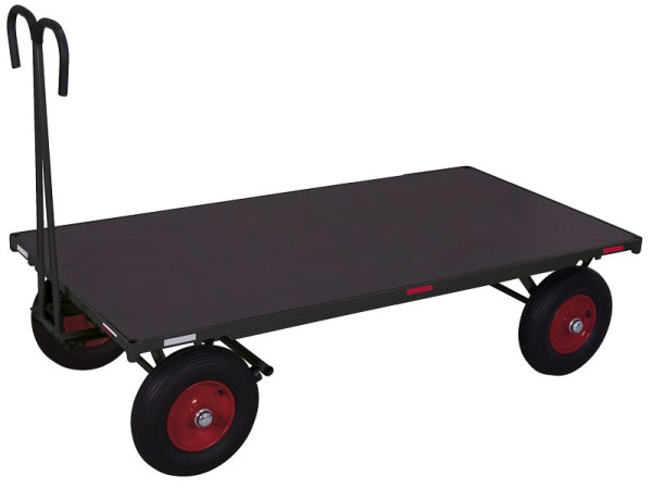 VARIOfit Handpritschenwagen ohne Bordwand, Außenmaß: 1.265 x 800 x 1.340 mm, RAL 7016 anthrazitgrau, Radsatz: Luftbereifung, zu-05132/AG