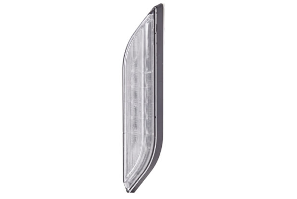 HELLA Blinkleuchte, Shapeline Style, LED, 12/24V, schlank, geklebt, Farbe: glasklar, 2-polig, hinten rechts, senkrechte Befestigung, 2BA 013 332-361