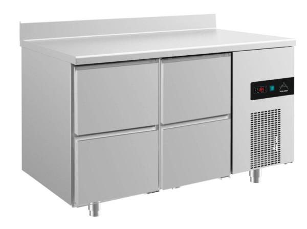 A&S Polarny Kühltisch -2 bis +8°C mit 2x zwei Schubladen, 1400 x 700 x 850 mm, mit Aufkantung, KT2ZZA