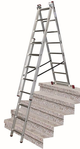 Krause Corda Vielzweckleiter Treppe 3x8 Sprossen, 33383