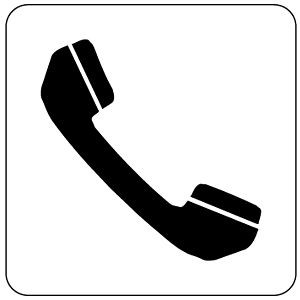 Moedel Piktogramm Telefon, Folie, 160x160 mm, 52182