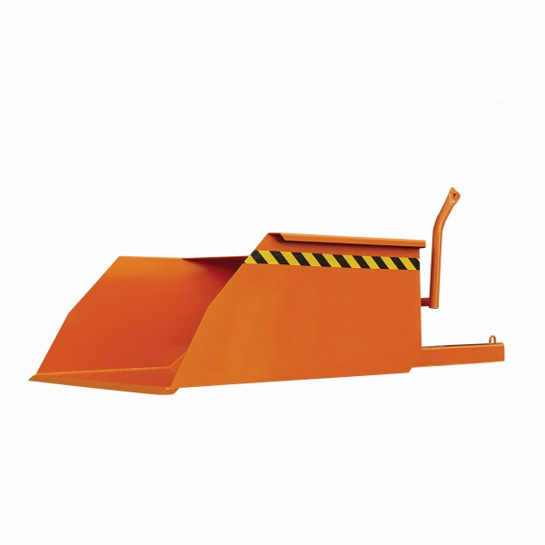 Eichinger Industrie Schaufel mit geschlossenen Stapler-Einfahrtaschen und Kranösen, 1500 kg, 300 Liter reinorange, 20620400000000