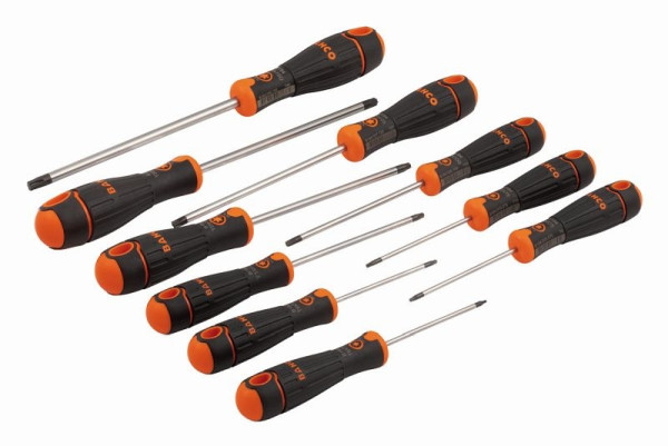 Bahco FIT Schraubendrehersatz für TORX®-Schrauben mit gummiertem Griff, 10 teilig, B219.210