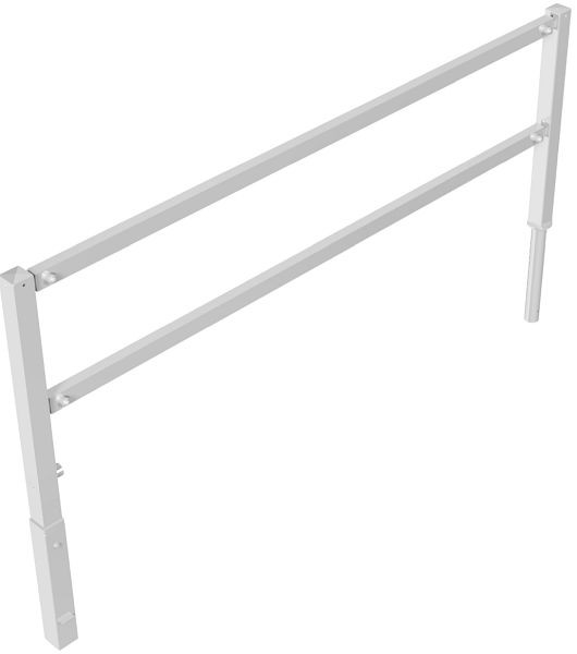 Schake Wegesperren mit Dreikantverschluss schwenkbar mit Ober- und Knieholm, feuerverzinkt, Gesamtbreite: 2500 mm, 412_25