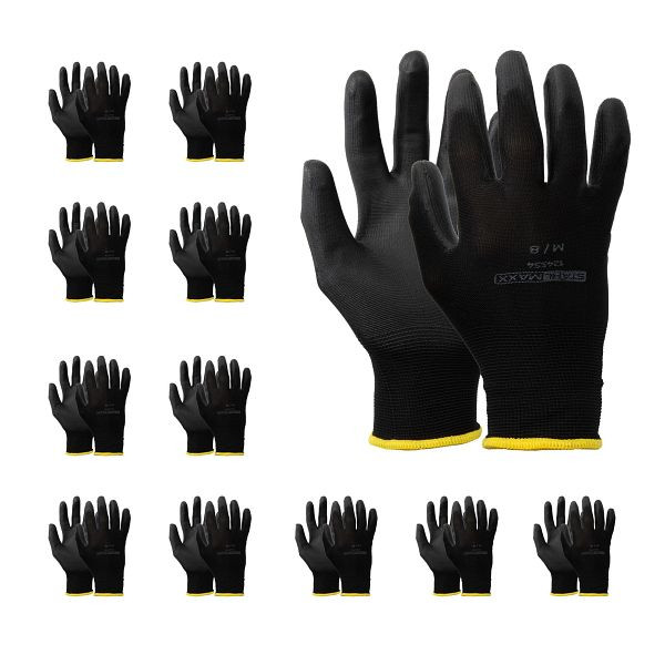 Stahlmaxx Arbeitshandschuhe, Größe M, beständig, feinfühlig, VE: 12 Paar, XXL-124554
