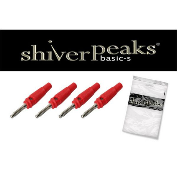 shiverpeaks BASIC-S, Laborstecker, VE: 4 Stück, rot, BS56205-4R