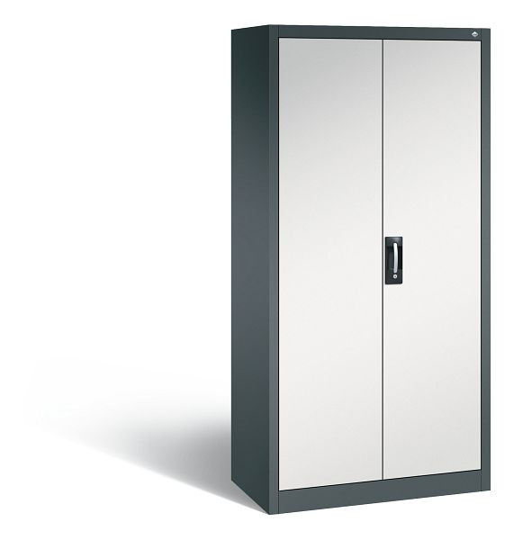C+P Büro-Drehtürenschrank Acurado, H1950xB930xT500 mm, Anthrazit/Grau, 9280-000 S11062