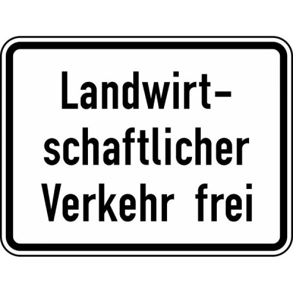 Stein HGS Landwirtschaftlicher Verkehr frei Nr. 1026-36, 600 x 450 mm, Flachform 2 mm, RA2, 1026-36-221