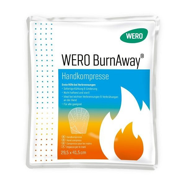 WERO BurnAway - Handkompresse, 140107, 6974084091459