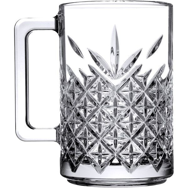 Pasabahce Serie Timeless, Bierglas/Henkelbecher aus Glas, 310 ml, VE: 2 Stück, GL6715310