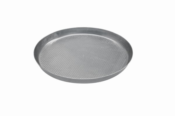 Schneider Pizzablech, oberer Ø 380 mm, unterer Ø 360 mm, Höhe 25 mm, Lochung 3 mm, Aluminium, 997660