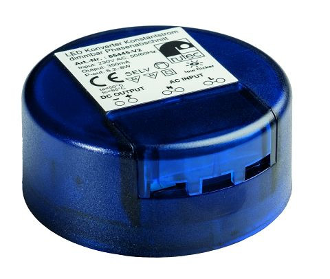 rutec LED-Konverter 350 mA 6,2W-8W 230V AC dimmbar Phasenabschnittsdimmer, 85445-V2