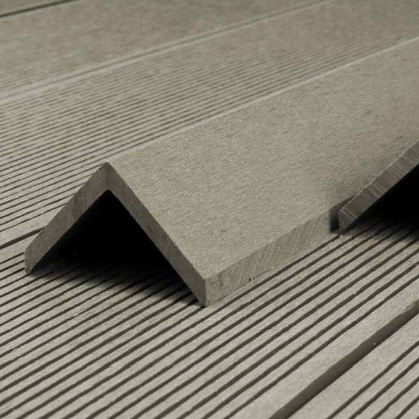 HOME DELUXE WPC Abschlussleiste FINEA, 110 x 4,5 cm 10er Set, Antik, 61791