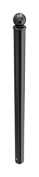 Schake Absperr-Stilpfosten Serie 474B Ø 76 mm, ortsfest, zum Einbetonieren mit Erdanker, Gesamtlänge ca. 1300 mm, ohne Verschluss, ohne Öse, 474B