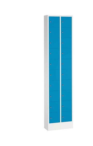 C+P Kleingefachschrank Intro, H1950xB460xT200mm, Farbe: Lichtgrau / Lichtblau, 80700-203 S10031