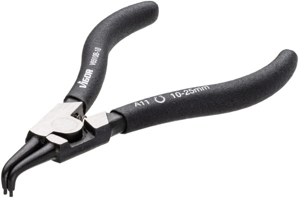 VIGOR Sicherungsring-Zange, 140 mm, Spitzen 90° abgewinkelt (Form B), V6510B-10