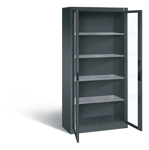 C+P Werkzeugschrank Acurado, H1950xB930xT400mm, Farbe: Anthrazitgrau, Muldengriff, 8920-0552 S10011