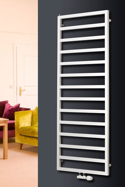 Ximax Badheizkörper Pure 1230 mm x 500 mm 350 Watt Mittenanschluss Weiß RAL 9003, 10332