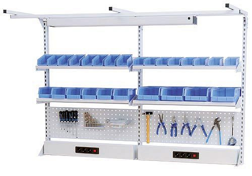 Bedrunka+Hirth Multi-Wand-Aufbau Breite 2000 mm, Maße in mm (B x H): 2000 x 1250, Obergestell mit Beleuchtung, 03.900.22Z