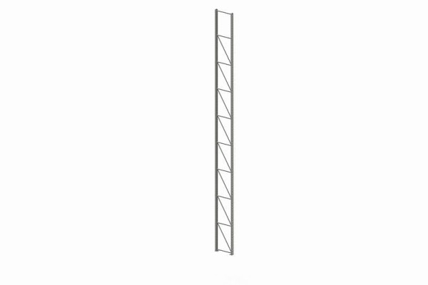Meta Ständer 100/20 9900x800 mm, verzinkt, für Palettenregal MULTIPAL, 200174350
