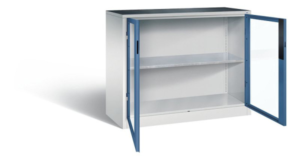 C+P Werkzeugschrank Acurado, H1000xB1200xT500mm, Farbe: Lichtgrau / Fernblau, Muldengriff, 8831-055 S10230
