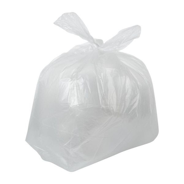 Jantex Müllbeutel aus recyceltem Material 10kg 80 Liter Klar (200 Stück), CH158
