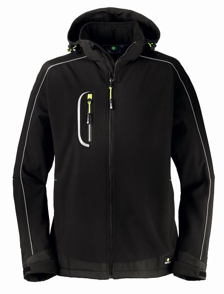 4PROTECT Softshelljacke MONTANA, schwarz, Größe: 3XL, 3388-3XL