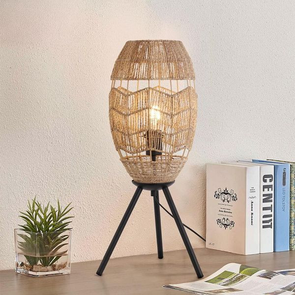 HOME DELUXE Tischlampe aus Jute KIKO, Natur, 61050