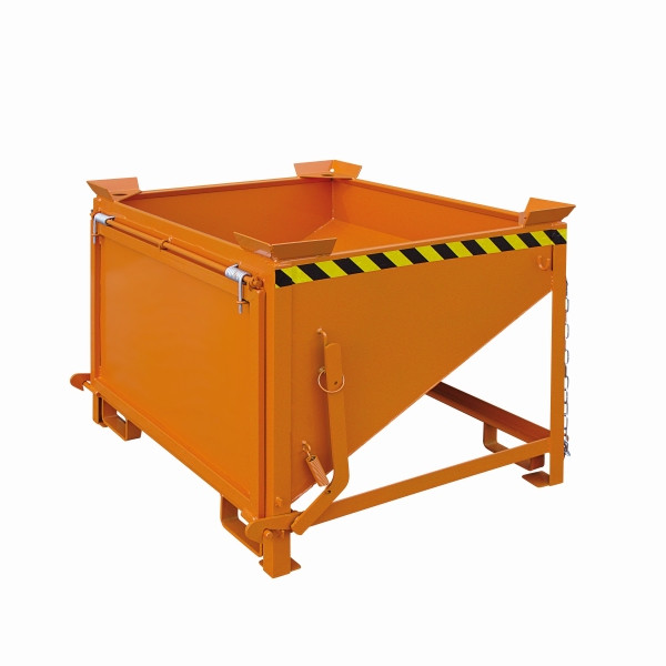 Eichinger Industrie Silobehälter mit großflächiger Schüttklappe, 500 Liter reinorange, 20530800000000