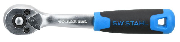 SW-Stahl Umschaltknarre, 1/4", gebogen, 05798L, 4033592149075