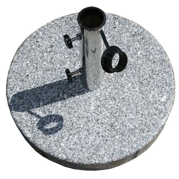 Mendler Sonnenschirm-Ständer Schirmständer Granit, 20 kg marmoriert, 6083