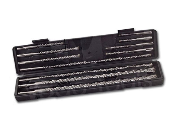 VaGo-Tools Bohrer SDS Plus 11-teiliges Set doppelter Wendel+ Kreuz Quadro, SDS-11_kv