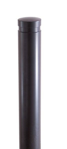 Schake Aluminiumpoller Ø 120 mm, ortsfest, zum Einbetonieren mit Erdanker, Höhe Überflur 900 mm Gesamtlänge ca. 1200 mm, 40121B