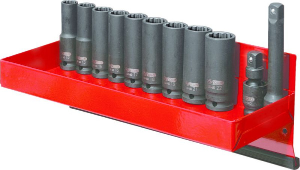 KS Tools 1/2" 12-kant-Kraft-Stecknuss-Satz, lang, 13-teilig, 515.1140