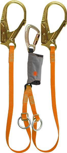 Skylotec Y-TIE BACK, Verbindungsmittel, orange mit Ring SKYSAFE PRO TIE BACK Y, FS 90 ALU/STAK TRI, L-0572-1,8