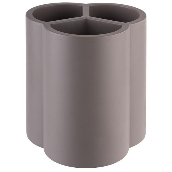 APS Besteckbehälter "ELEMENT", Beton, 13 x 13 cm, Höhe 14,5 cm, 3 Fächer, grau, 11750